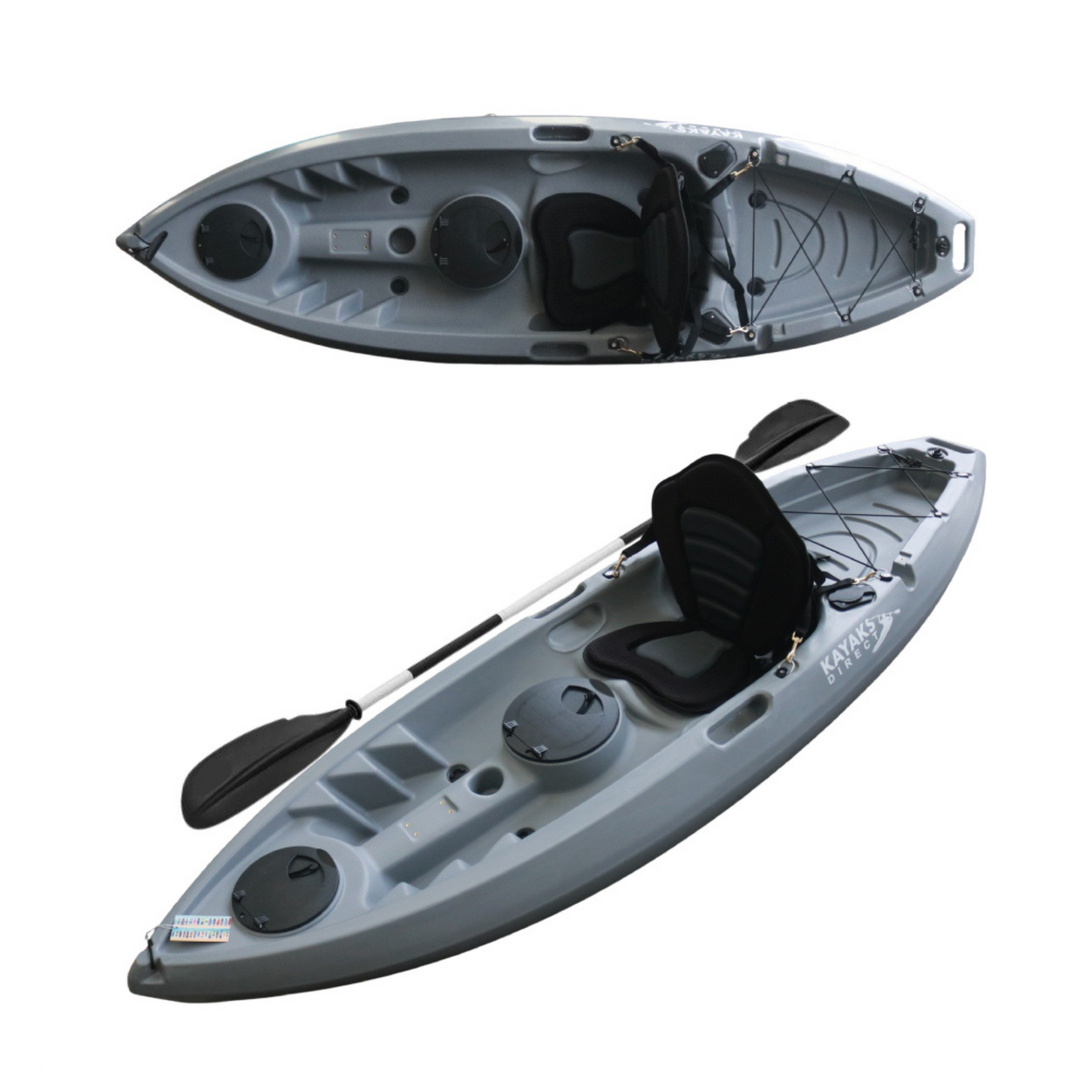 Single Shorty Kayak – Graphite Grey